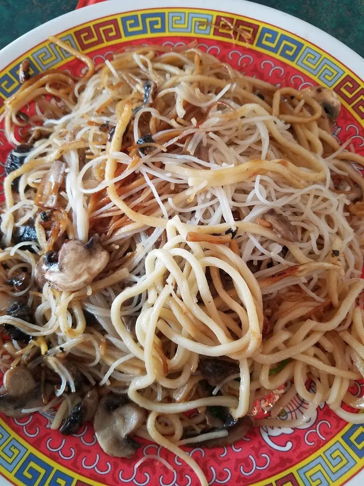 Noodles and Mushrooms